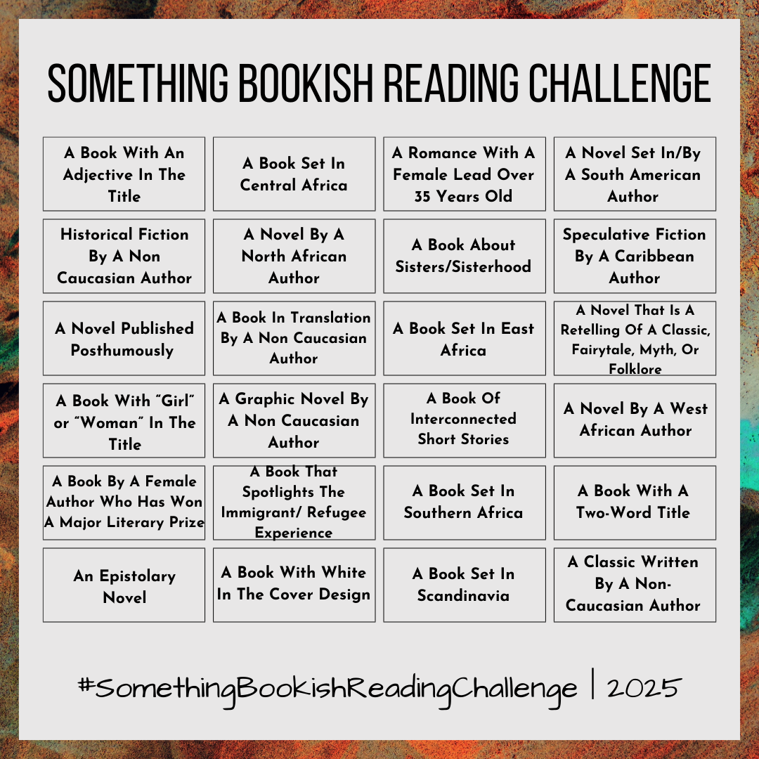2025 something bookish reading challenge